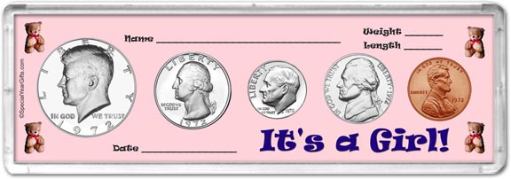 1972 It's A Girl! Coin Gift Set MAIN