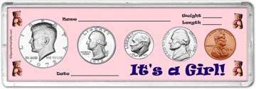 1972 It's A Girl! Coin Gift Set THUMBNAIL