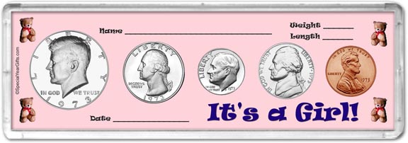 1973 It's A Girl! Coin Gift Set MAIN