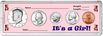 1973 It's A Girl! Coin Gift Set THUMBNAIL