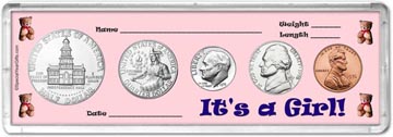 1976 It's A Girl! Coin Gift Set THUMBNAIL