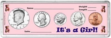 1977 It's A Girl! Coin Gift Set THUMBNAIL