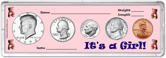 1978 It's A Girl! Coin Gift Set MAIN