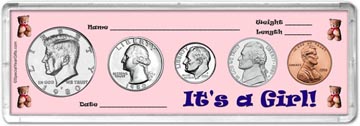 1980 It's A Girl! Coin Gift Set THUMBNAIL