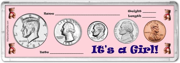 1981 It's A Girl! Coin Gift Set MAIN