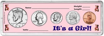 1981 It's A Girl! Coin Gift Set THUMBNAIL