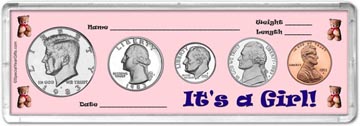 1983 It's A Girl! Coin Gift Set THUMBNAIL