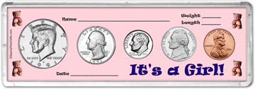 1991 It's A Girl! Coin Gift Set THUMBNAIL