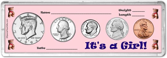 1994 It's A Girl! Coin Gift Set MAIN