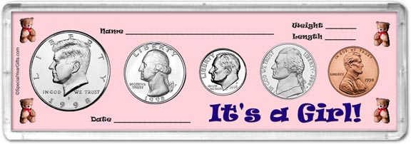 1998 It's A Girl! Coin Gift Set MAIN