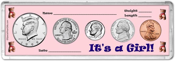 1999 It's A Girl! Coin Gift Set MAIN