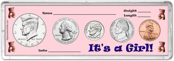 2003 It's A Girl! Coin Gift Set MAIN