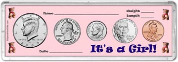 2009 It's A Girl! Coin Gift Set THUMBNAIL