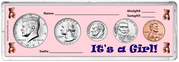 2021 It's A Girl! Coin Gift Set LARGE