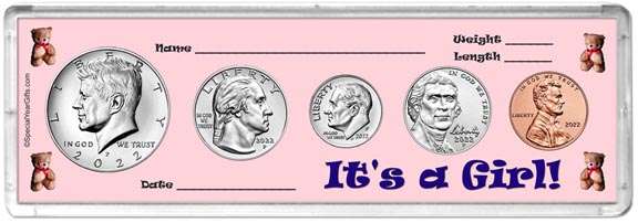 2022 It's A Girl! Coin Gift Set LARGE