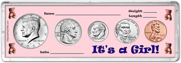 It's A Girl! Coin Gift Set for the year 2023 THUMBNAIL