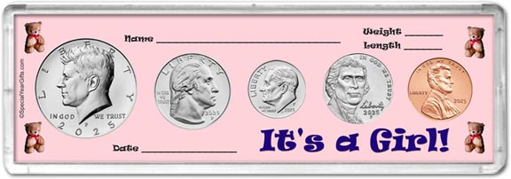 2025 It's A Girl! Coin Gift Set LARGE