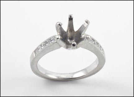 Diamond Ring Mounting in Platinum LARGE