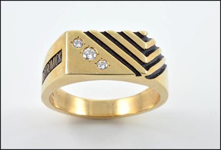 Men's Diamond Ring in 10K Yellow Gold MAIN