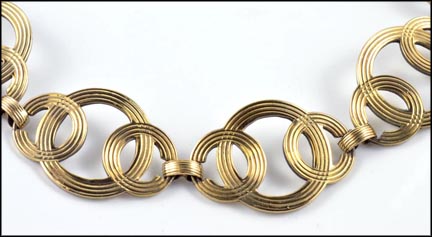 Overlay Necklace in Sterling Silver and 14K Yellow Gold MAIN