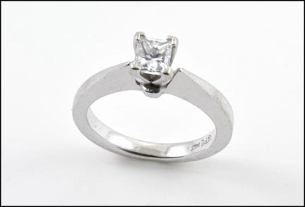 Princess Cut Diamond Ring in 14K White Gold MAIN