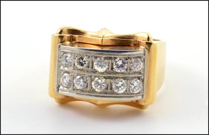 Diamond Ring in 18K Yellow Gold MAIN