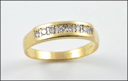 Diamond Band in 14K Yellow Gold MAIN