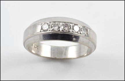 Diamond Band in 14K White Gold MAIN