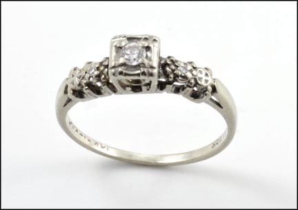 Diamond Engagement Ring in 14K White Gold MAIN