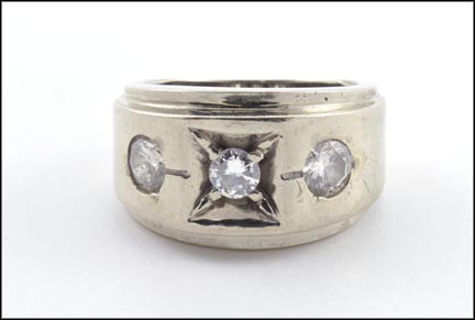 Men's Diamond Band in 14K White Gold MAIN