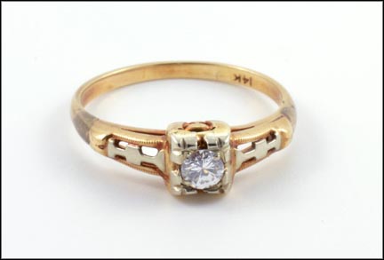 Diamond Engagement Ring in 14K Yellow Gold MAIN