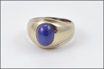 Blue Linde' Star Ring in 14K White Gold LARGE