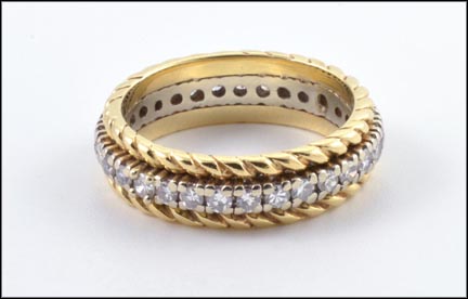 Diamond Eternity Band in Yellow Gold MAIN