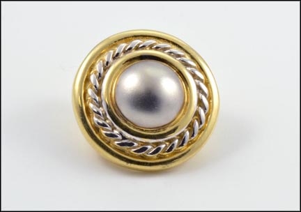Slide Pendant in 14K Two-Tone Gold LARGE