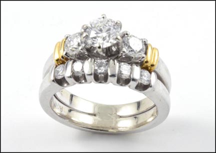 Diamond Wedding Set in 14K White Gold MAIN