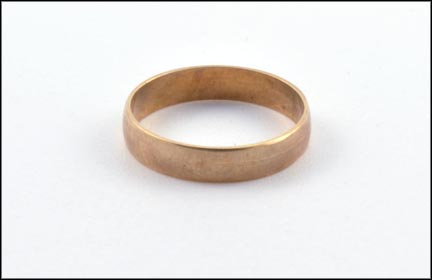 Plain Baby Ring in Yellow Gold LARGE