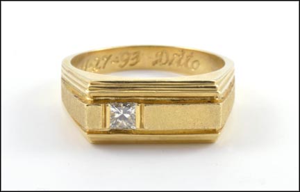 Diamond Men's Ring in 14K Yellow Gold MAIN