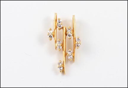 Multi Diamond Pendant in Yellow Gold LARGE
