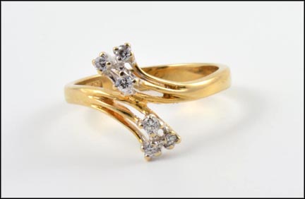 Six Diamond Ring in 14K Yellow Gold MAIN
