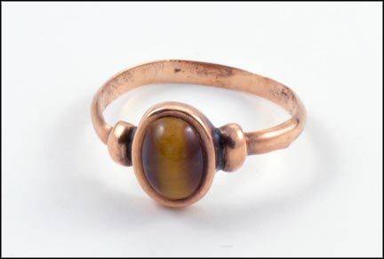 1910s Tiger Eye Ring in Yellow Gold MAIN