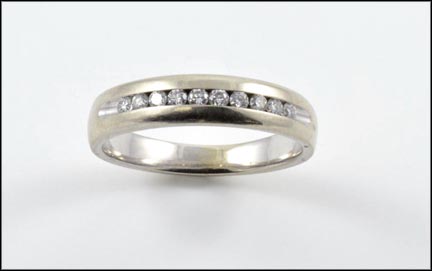 Channel Set Diamond Band in 14K White Gold MAIN