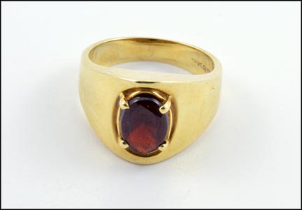 Garnet Ring in 14K Yellow Gold MAIN