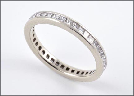 Diamond Eternity Band in White Gold LARGE