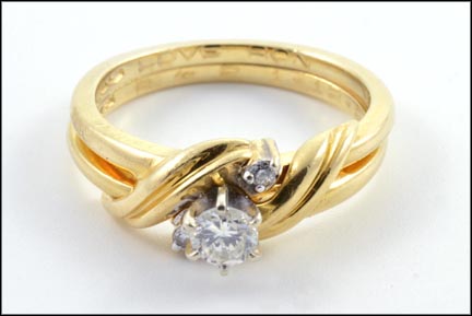 Diamond Bridal Set in 14K Yellow Gold MAIN