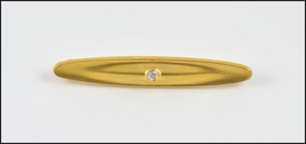 1890's Diamond Bar Pin in 14K Yellow Gold MAIN