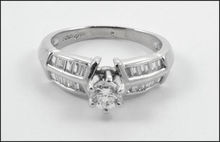 .48 ct. Round Brilliant Cut Diamond Ring in Platinum LARGE