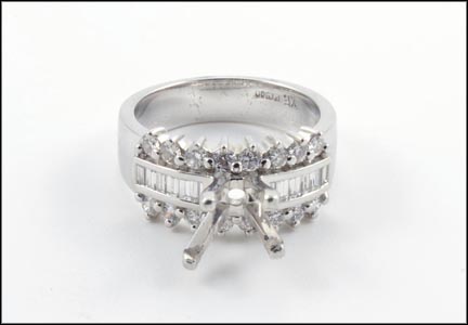 Vs1 Semi-Mount Diamond Ring in Platinum MAIN