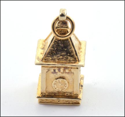 Ohio State University Clock Tower Charm in 14K Yellow Gold LARGE