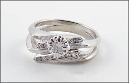 Diamond Bridal Ring in 14K White Gold MAIN