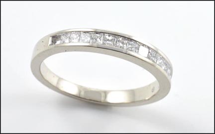 Diamond Channel Band in 14K Yellow Gold LARGE